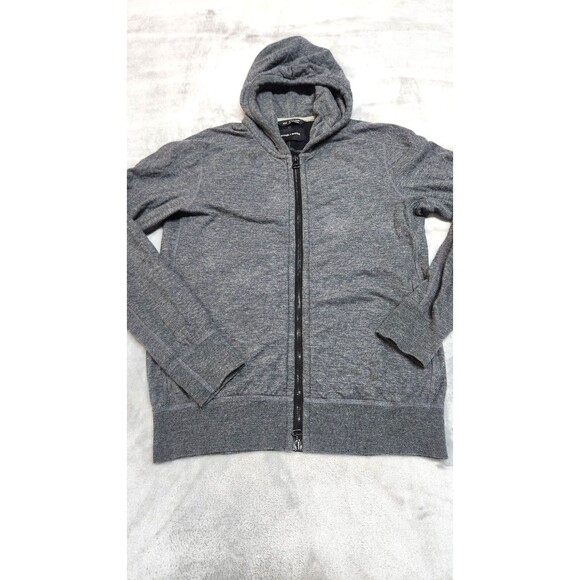Wings + Horns Men's Small Gray Full Zip Hoodie Jacket - Picture 1 of 6